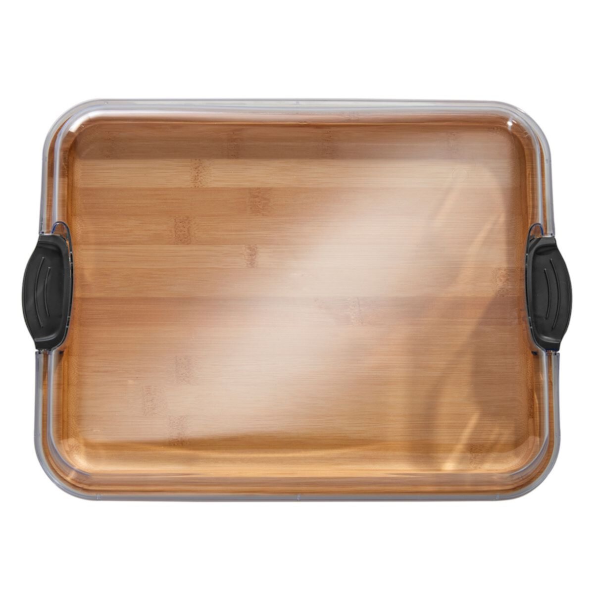 Farberware® Snacklebox Bamboo Charcuterie Board with Locking Plastic Cutting Board Lid Farberware