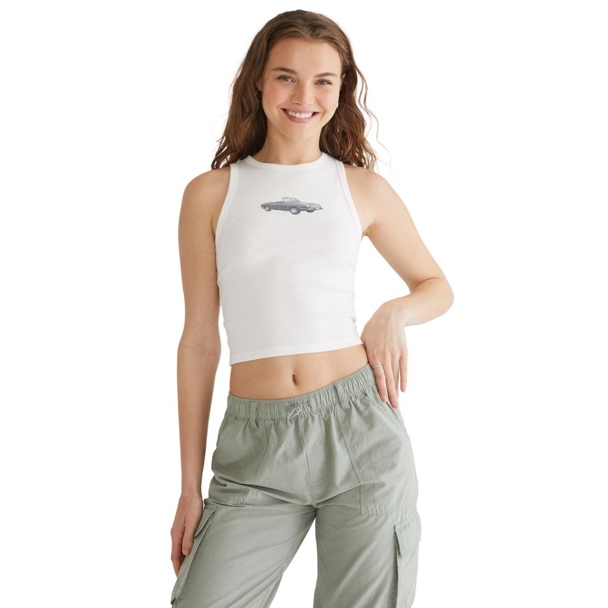 Детская Футболка AEROPOSTALE Racer Cropped Graphic AEROPOSTALE