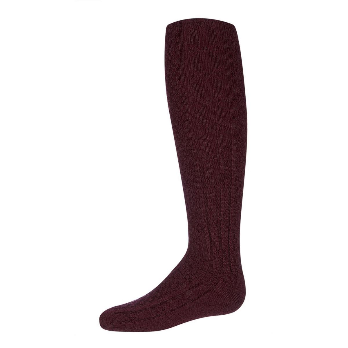 Girls Chunky Cable Knit Knee High Socks MEMOI