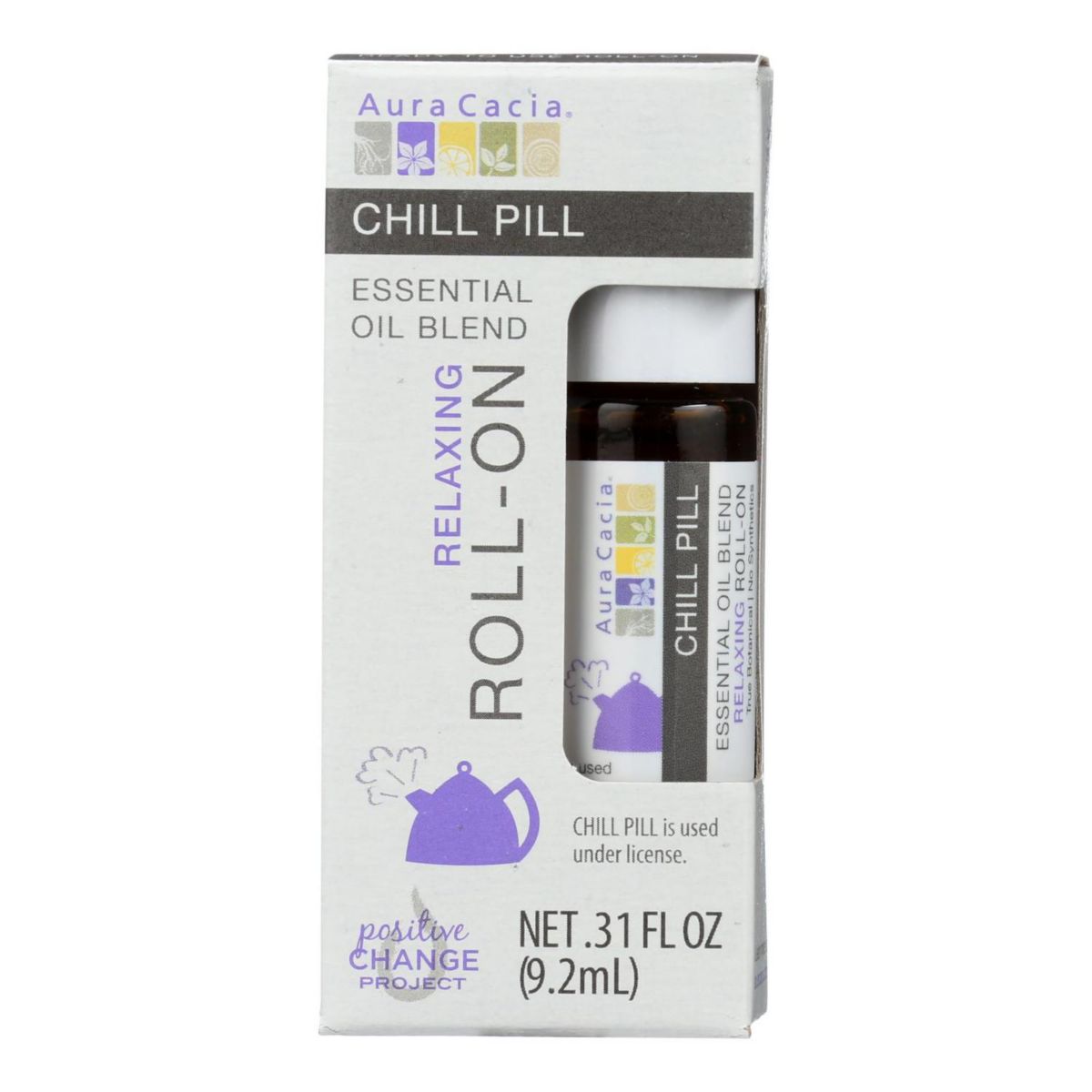 Aura Cacia - Roll On Essential Oil - Case of 4 - .31 fl oz Aura Cacia