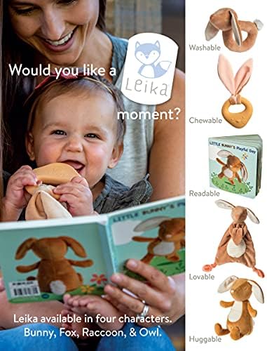 Mary Meyer Teething Toys Leika Silicone Baby Teether for Babies 0-12 Months, 9-Inches, Little Fox Mary Meyer