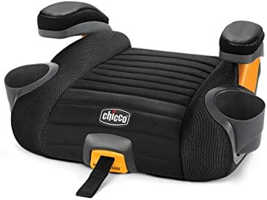 Chicco GoFit Plus Backless Booster Car Seat with LATCH Attachment and Quick-Release LATCH Removal, Portable Travel Booster Seat for children 40-110 lbs. | Iron/Black Chicco