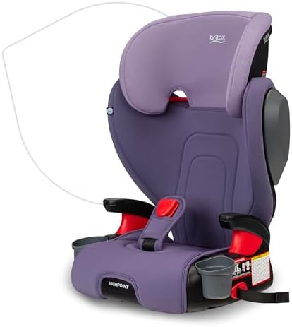 Детский бустер Britax Highpoint без спинки для установки ремня, SafeWash Чёрный Омбре Britax