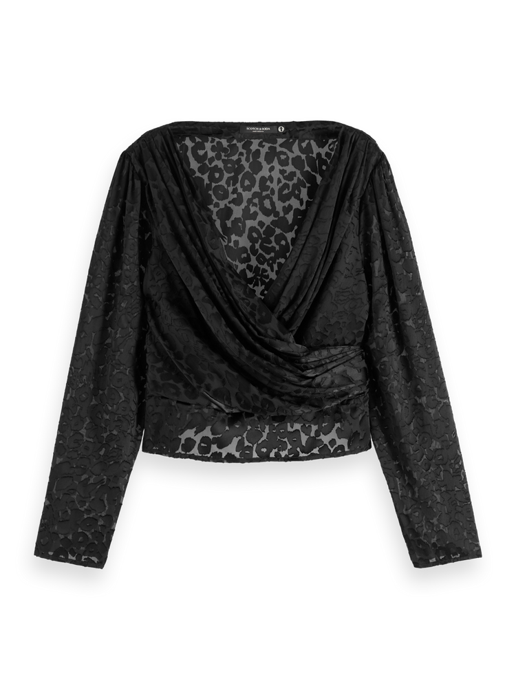 Женская Блузка Scotch & Soda Leopard Burnout Jacquard Scotch & Soda