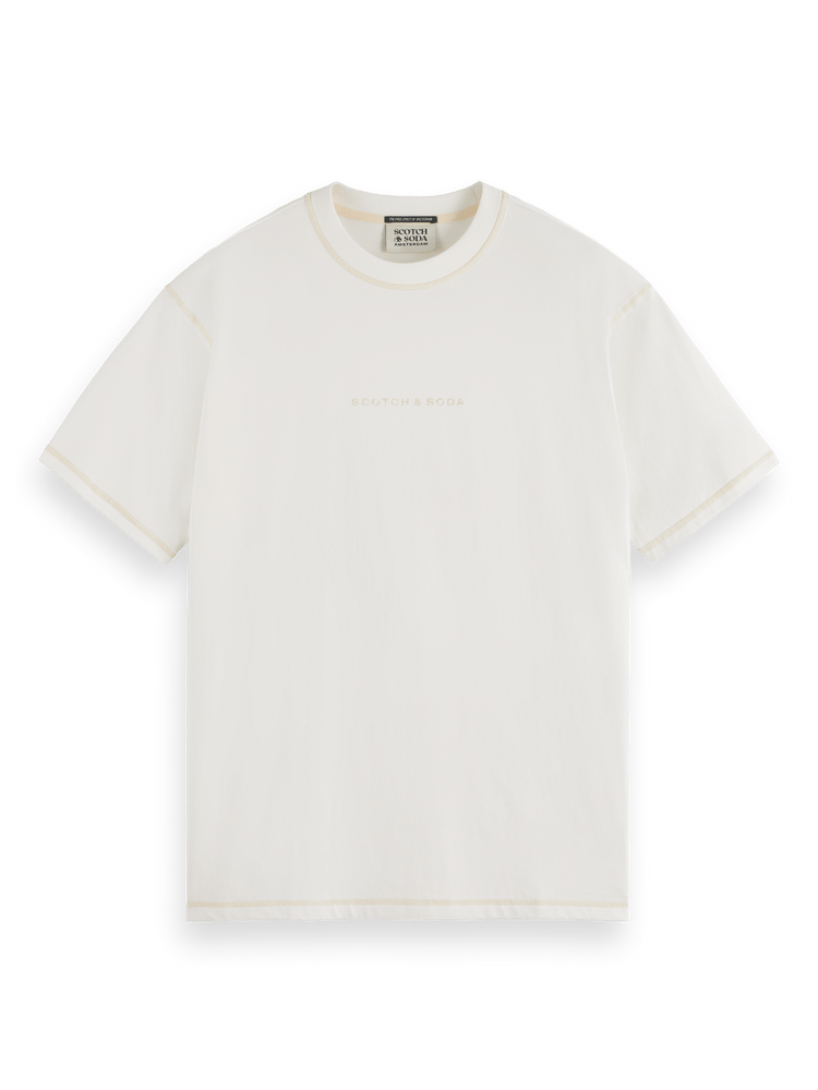 Мужская Футболка Scotch & Soda Essentials — Contrast Stitch Logo Scotch & Soda