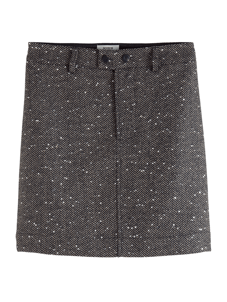 Женская Юбка мини Scotch & Soda Herringbone Sequin Scotch & Soda