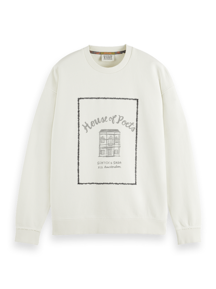 Худи House of Poets свободного кроя из 100% хлопка для максимального комфорта Scotch & Soda