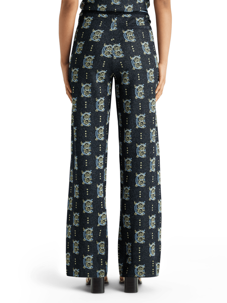 Жаккардовые трикотажные брюки Scotch & Soda из вискозы и полиэстера Scotch & Soda