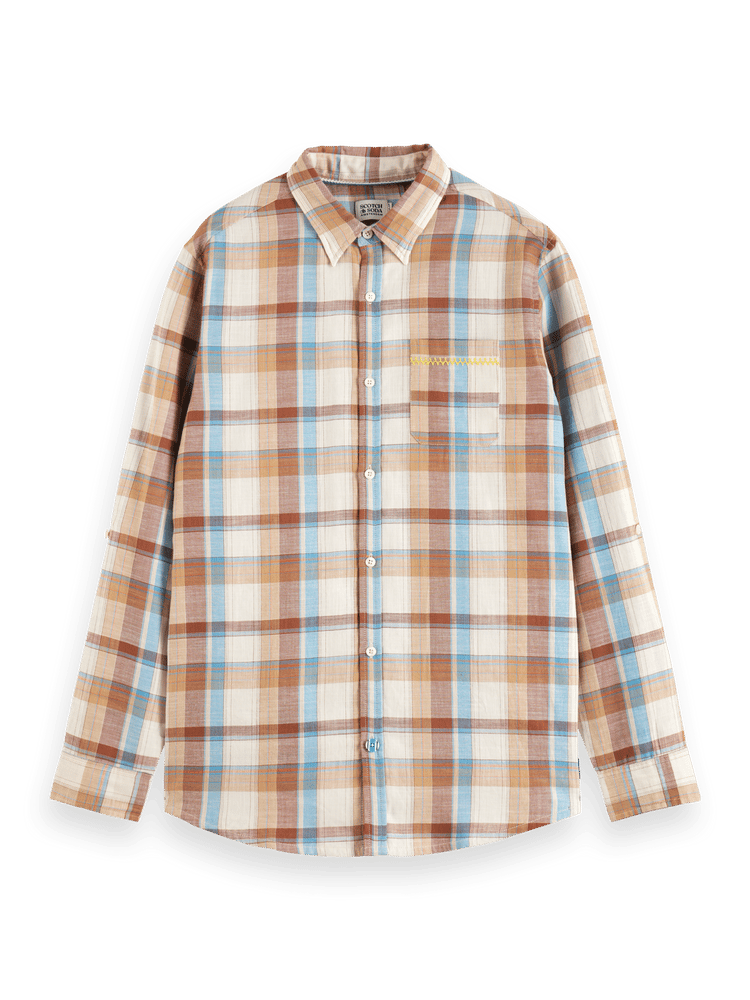 Мужская Повседневная рубашка Scotch & Soda Yarn-Dye Check Scotch & Soda