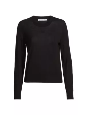 Женский Свитер Alexander Wang Embossed Logo Wool Alexander Wang