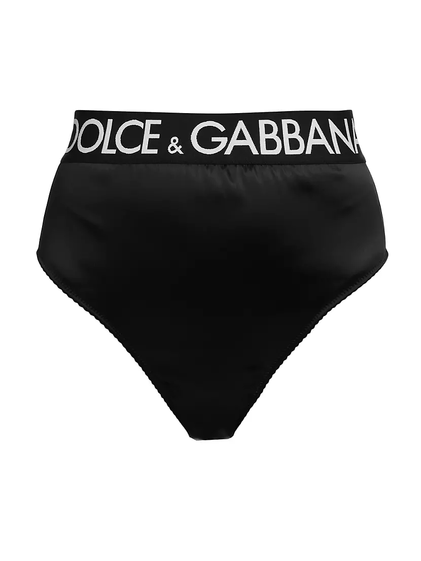 Спортивное бикини с высокой талией от Dolce & Gabbana, эластичный пояс, 65% ацетат Dolce & Gabbana