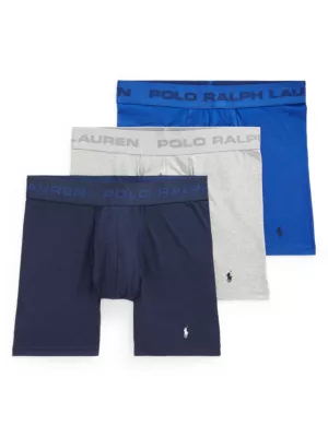 Мужские Трусы Polo Ralph Lauren 3-Pack с Эластичным Логотипом Polo Ralph Lauren