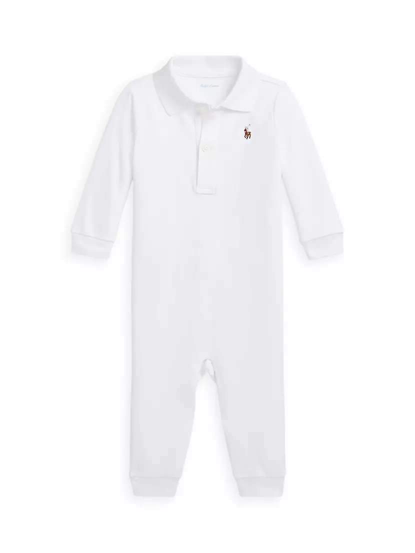 Детский Ромпер Polo Ralph Lauren Solid Interlock Polo Ralph Lauren