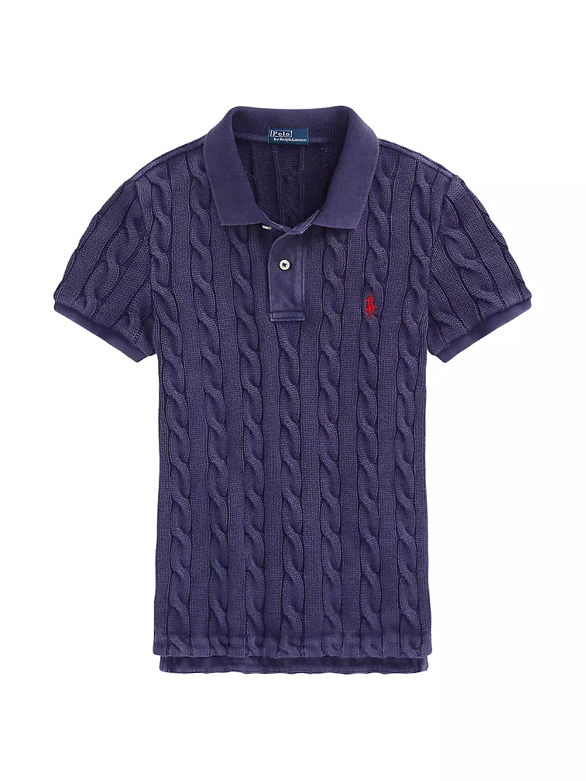 Женская Поло рубашка Polo Ralph Lauren Cable-Knit Polo Ralph Lauren