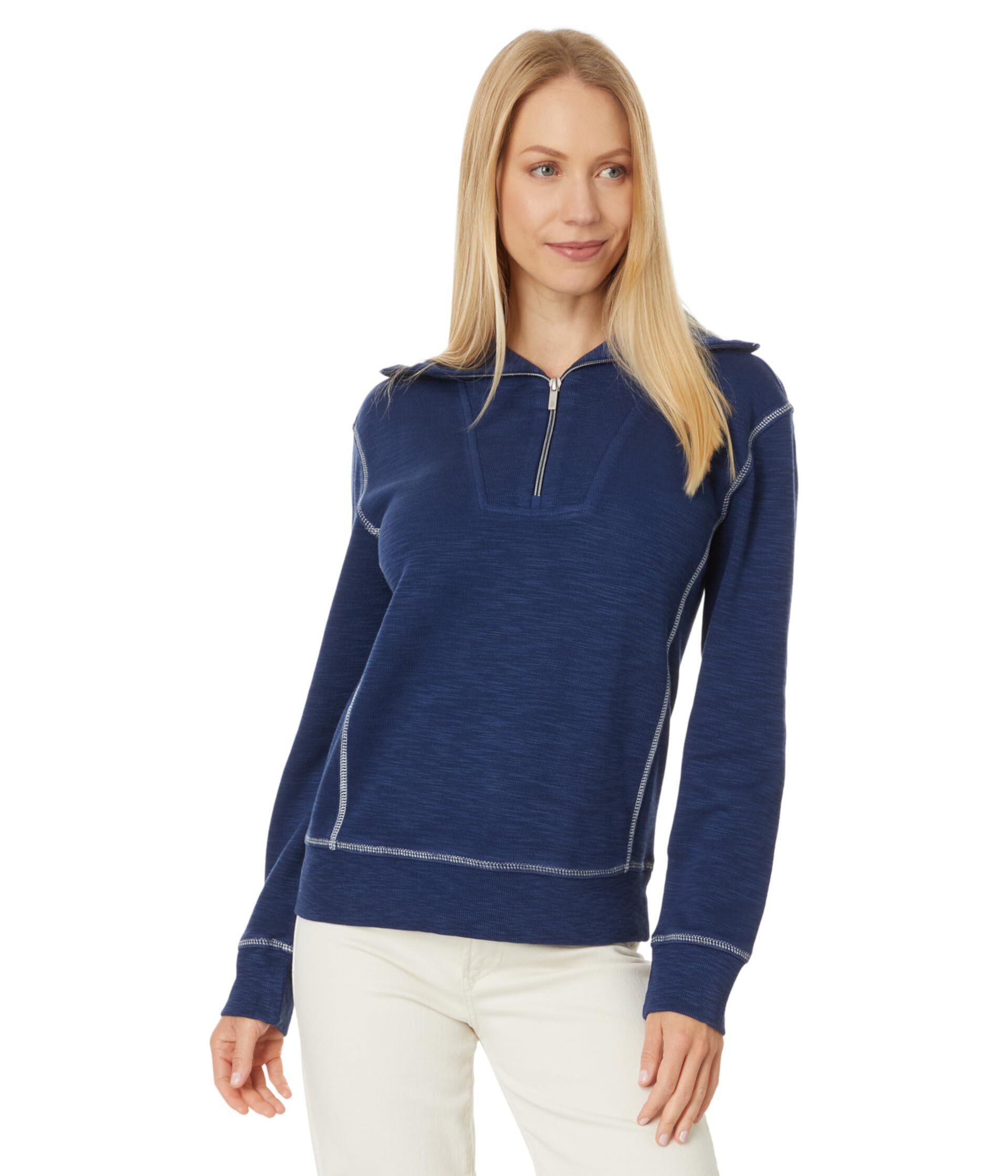 Женская Футболка Tommy Bahama Tobago Bay Half Zip Tommy Bahama