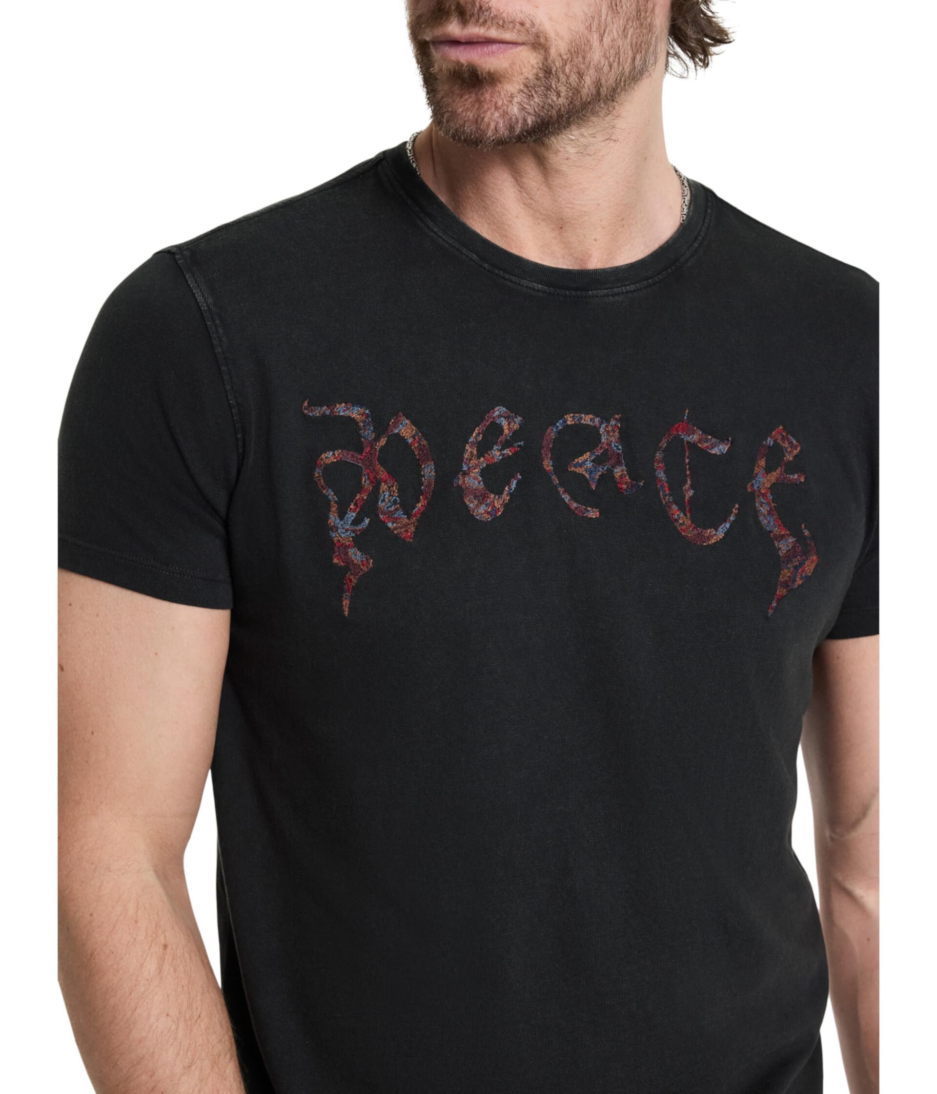 Мужская Футболка John Varvatos Peace Tee KG6727W24 John Varvatos