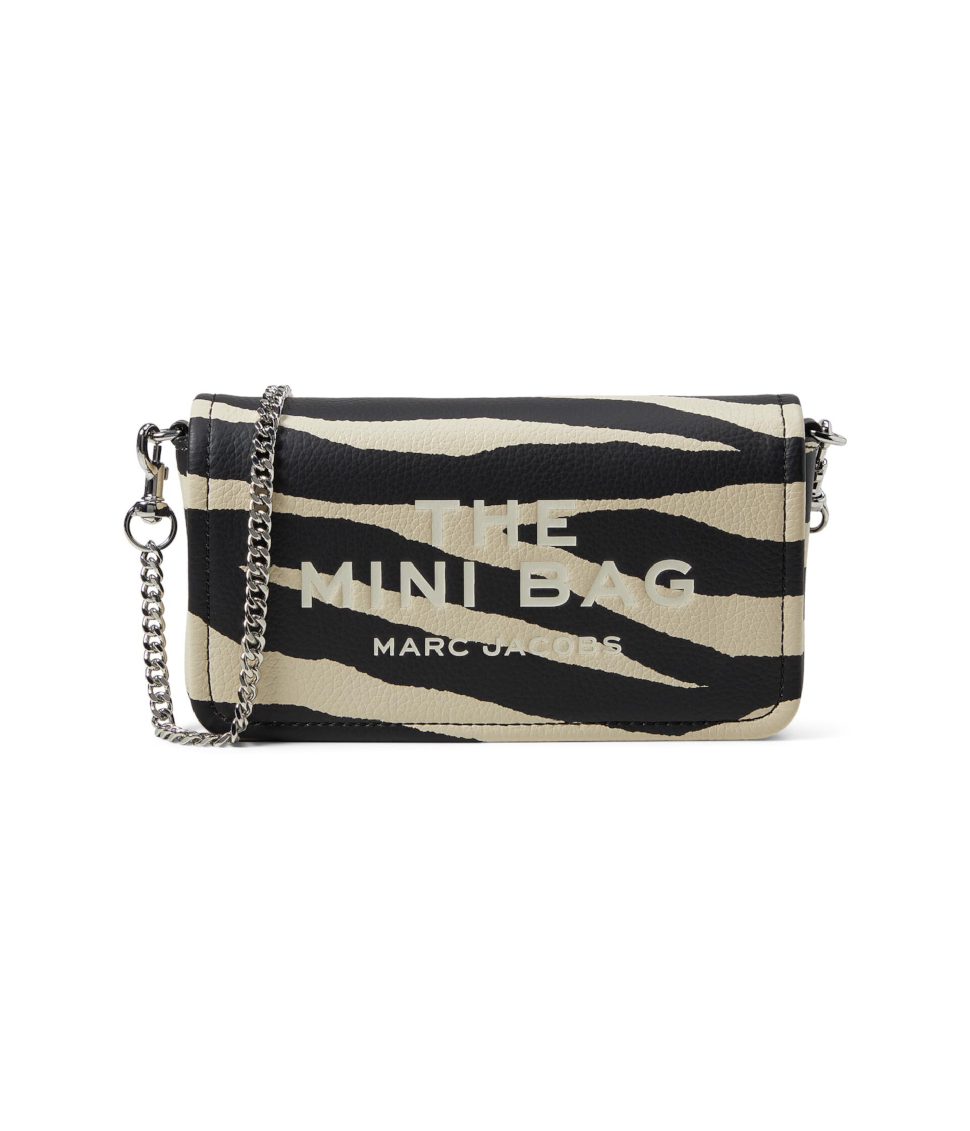 Сумка кросс-боди Marc Jacobs The Zebra Leather Chain Mini Marc Jacobs