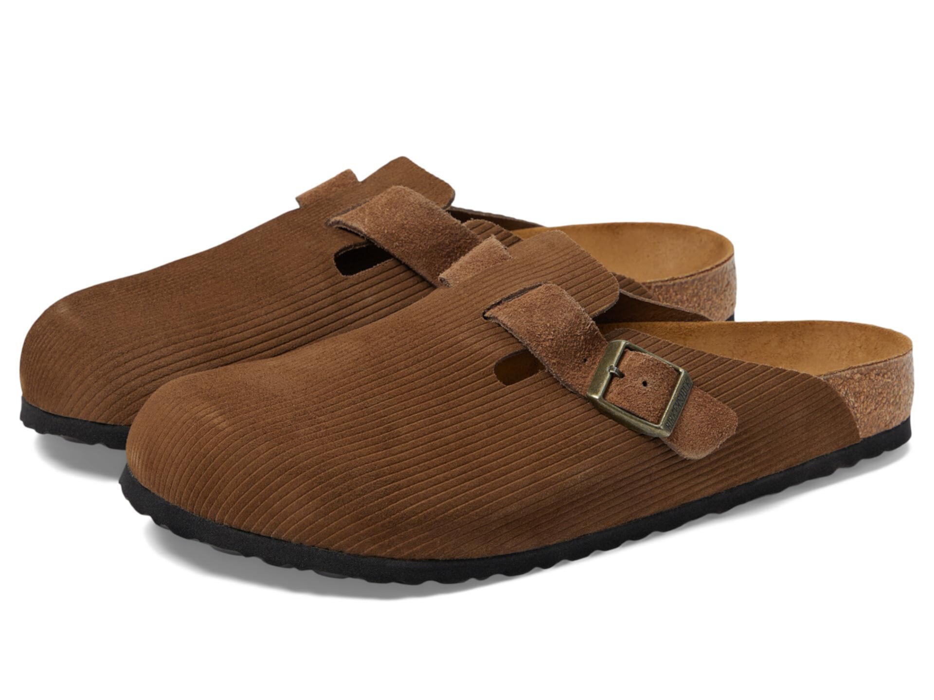 Босоножки Birkenstock Boston Corduroy с анатомической стелькой и регулируемым ремешком Birkenstock