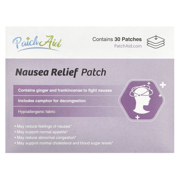 Nausea Relief Patch, 30 Patches PatchAid