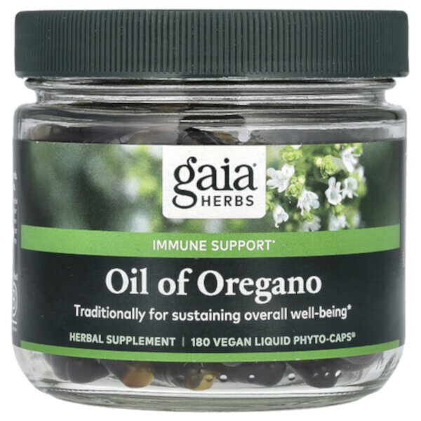 Oil of Oregano, 180 Vegan Liquid Phyto-Caps (Веганские жидкие фитокапсулы) Gaia Herbs