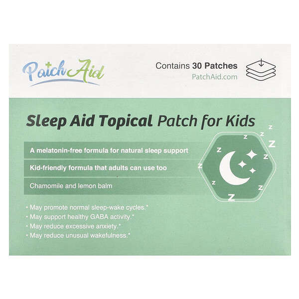 Sleep Aid Topical Patch for Kids, 30 Patches PatchAid