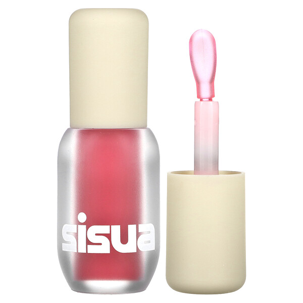 Sisua, Popcorn Syrup Lip Plumper, No. 1 Strawberry Cream (Крем), 3.8 g Unleashia