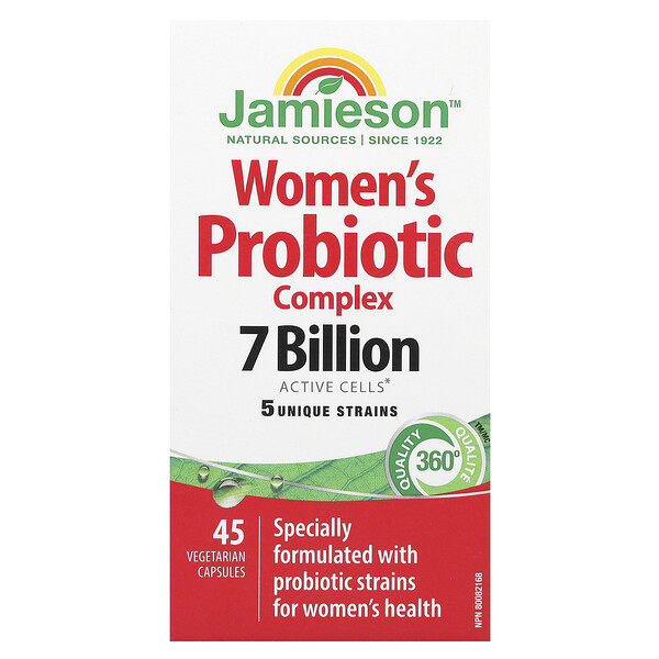 Women's Probiotic Complex, 7 Billion, 45 Vegetarian Capsules (Вегетарианские капсулы) Jamieson Vitamins