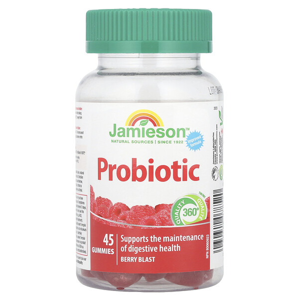 Probiotic Gummies (Жевательные конфеты), Berry Blast, 45 Gummies Jamieson Vitamins