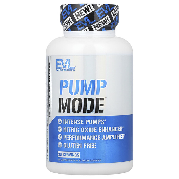 Pump Mode®, 90 Veggie Capsules (Капсулы на растительной основе) EVLution Nutrition