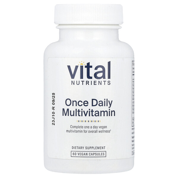 One Daily Multivitamin, 60 Vegan Capsules (Веганские капсулы) Vital Nutrients