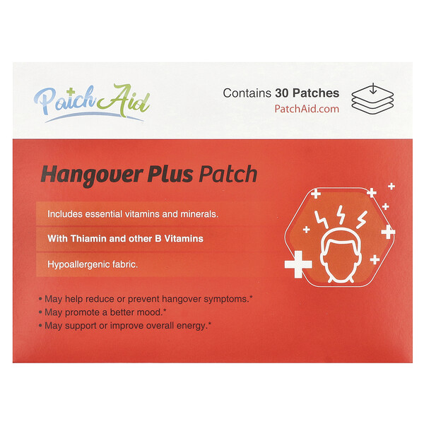 Hangover Plus Patch, 30 Patches PatchAid