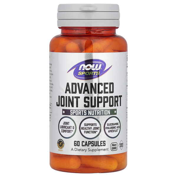 Sports, Advanced Joint Support, 60 Capsules (Капсулы) NOW Foods