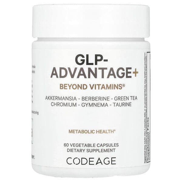 GLP-Advantage+, Beyond Vitamins®, 60 Vegetable Capsules (Растительные капсулы) Codeage