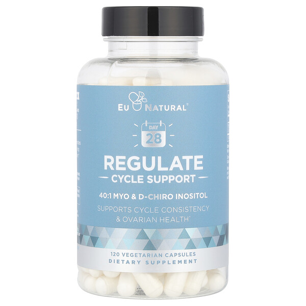 Regulate, Cycle Support, 120 Vegetarian Capsules (Вегетарианские капсулы) Eu Natural