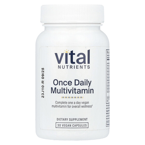 Once Daily Multivitamin, 30 Vegan Capsules (Веганские капсулы) Vital Nutrients