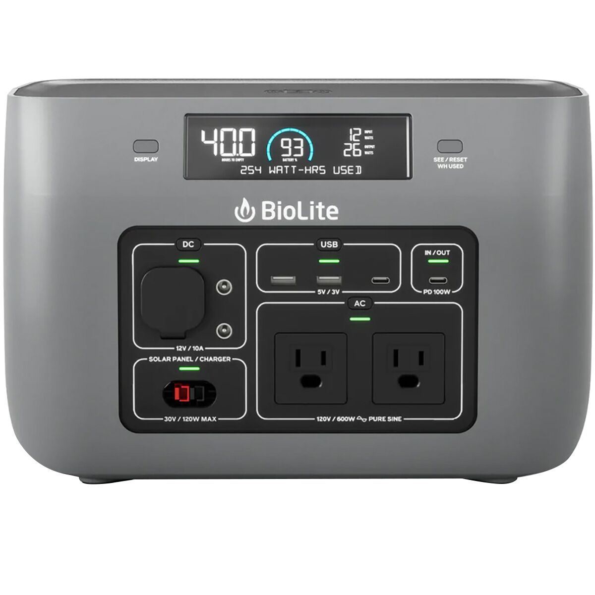 600 BaseCharge Power Station BioLite