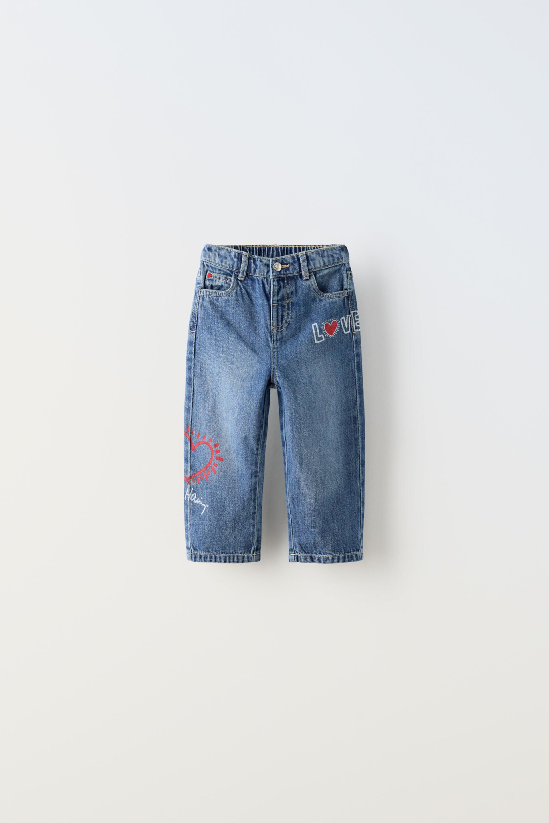 KEITH HARING ® STRAIGHT-CUT JEANS ZARA