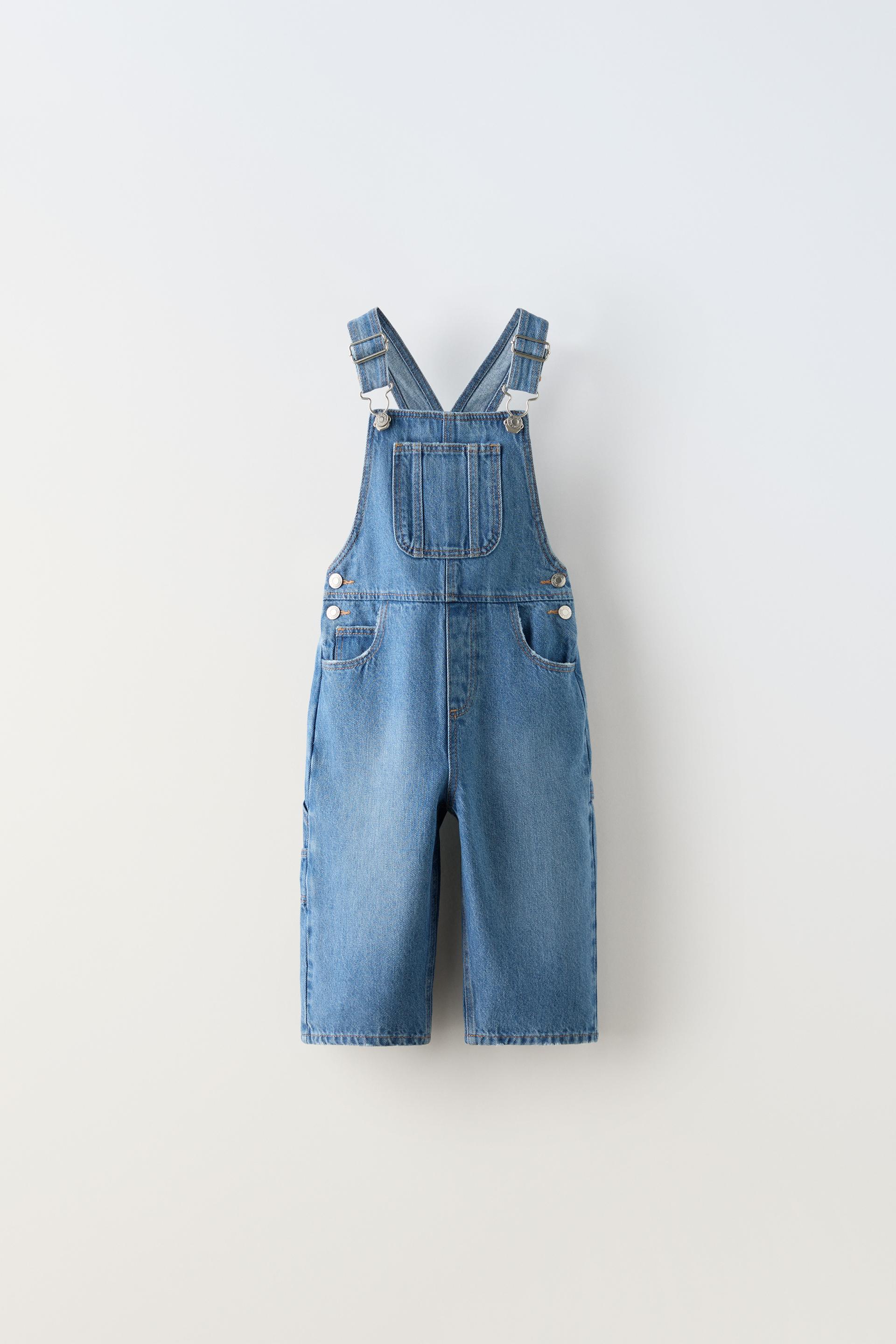 DENIM CULOTTE OVERALLS ZARA