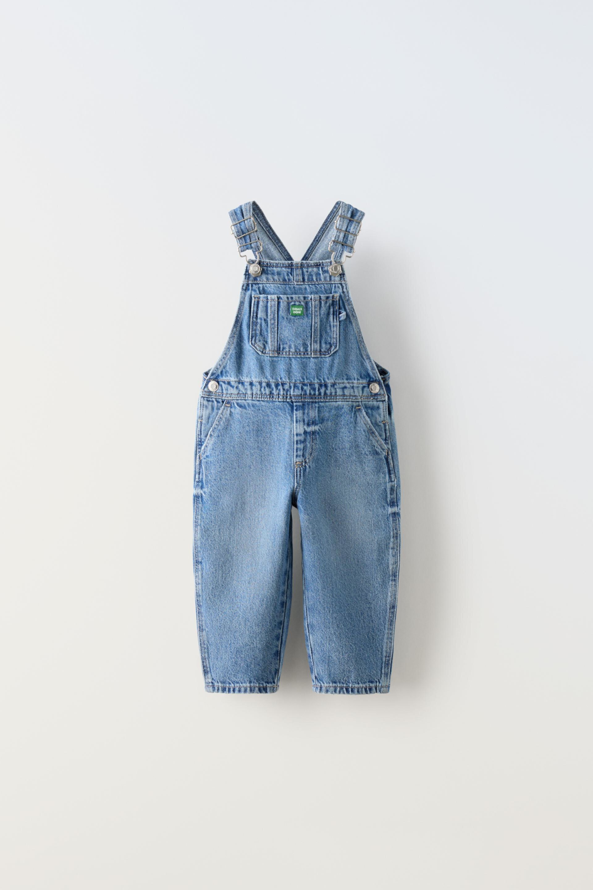 LONG DENIM OVERALLS ZARA