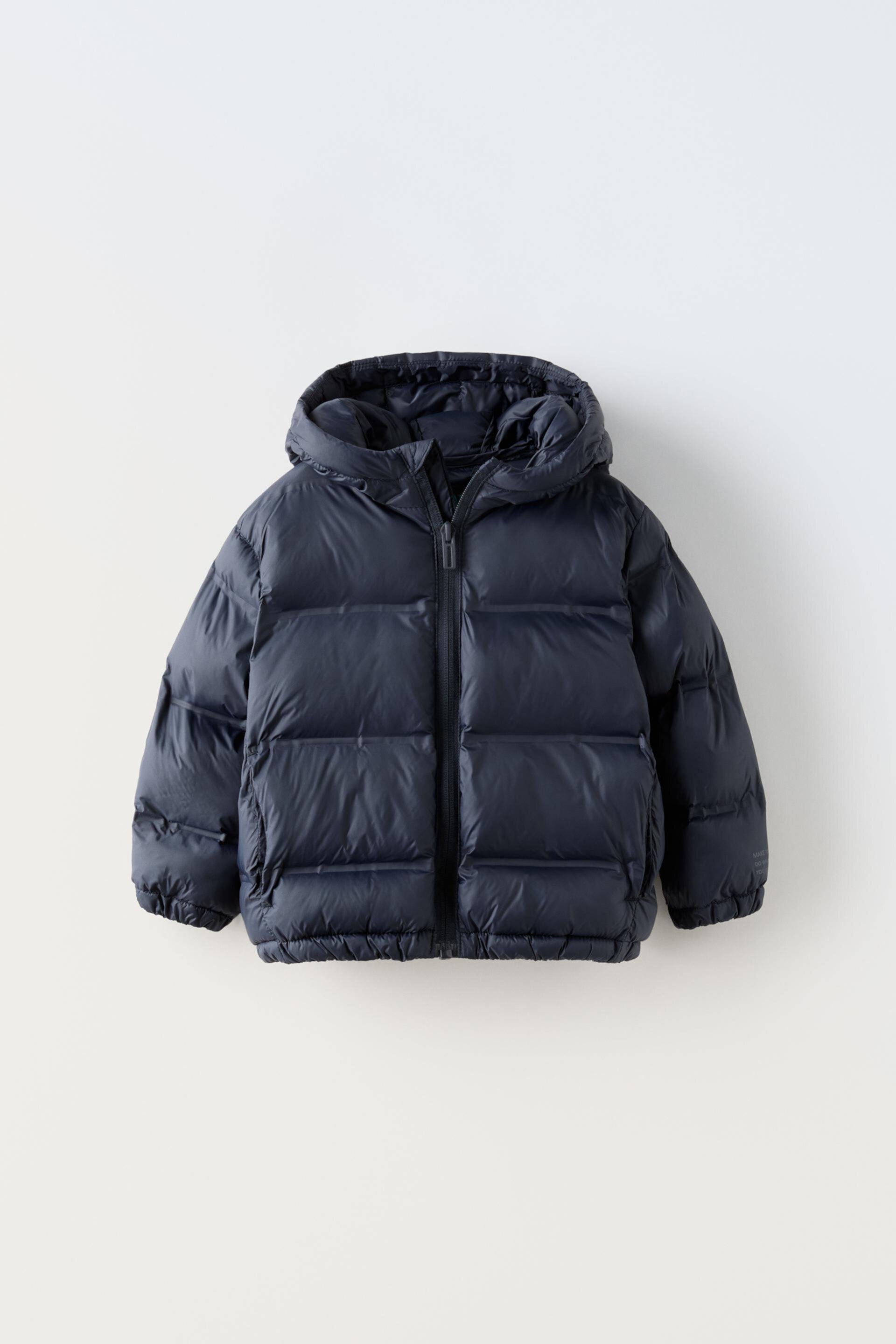 WATER REPELLENT HOODED QUILTED JACKET ZARA