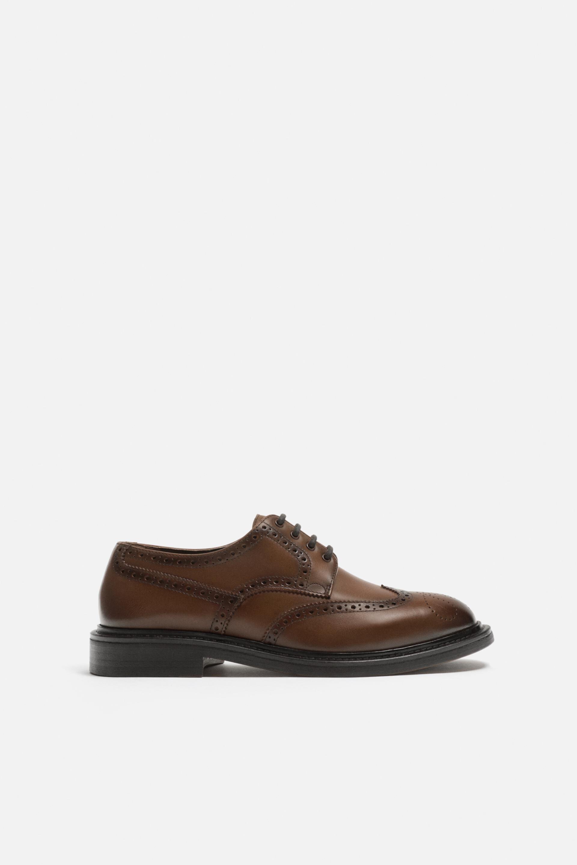 Мужские Оксфорды Zara LEATHER DRESS SHOES Zara