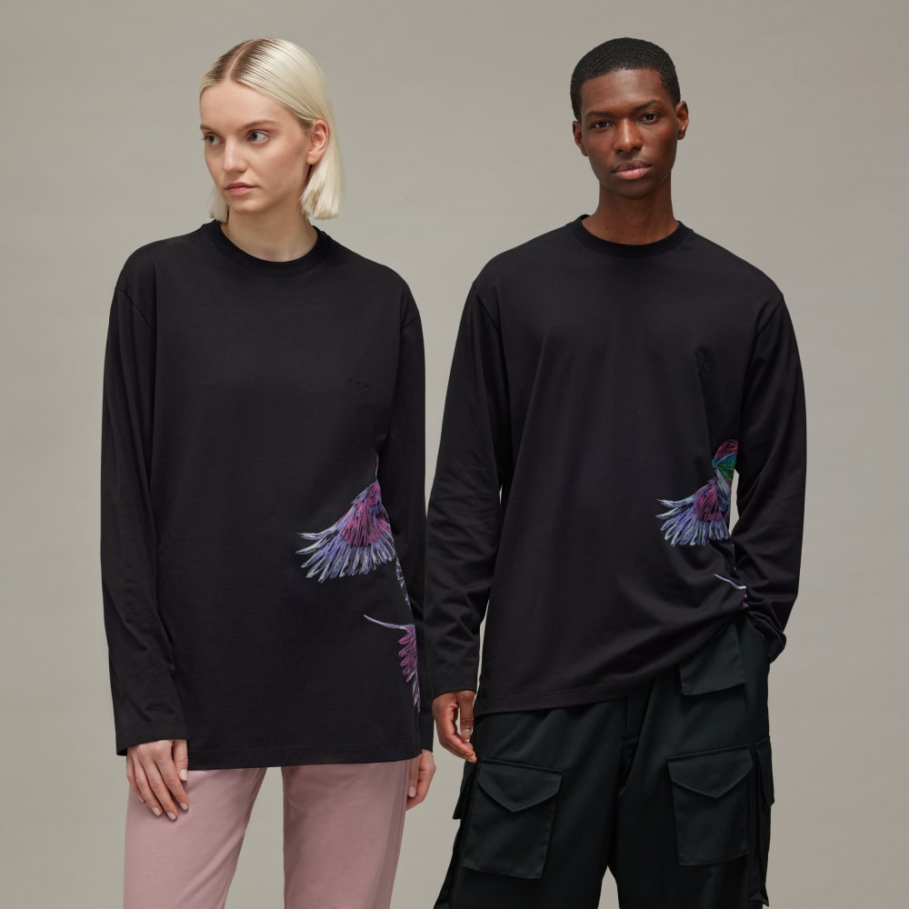  Футболка adidas Y-3 Graphic Long Sleeve Adidas Y-3