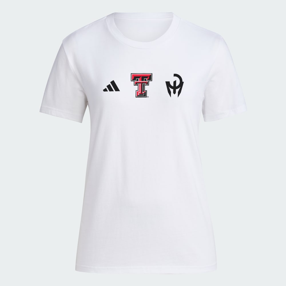 Мягкая хлопковая футболка adidas Texas Tech с принтом Red Raiders Adidas performance