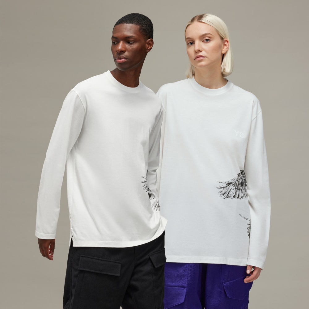  Футболка adidas Y-3 Graphic Long Sleeve Adidas Y-3