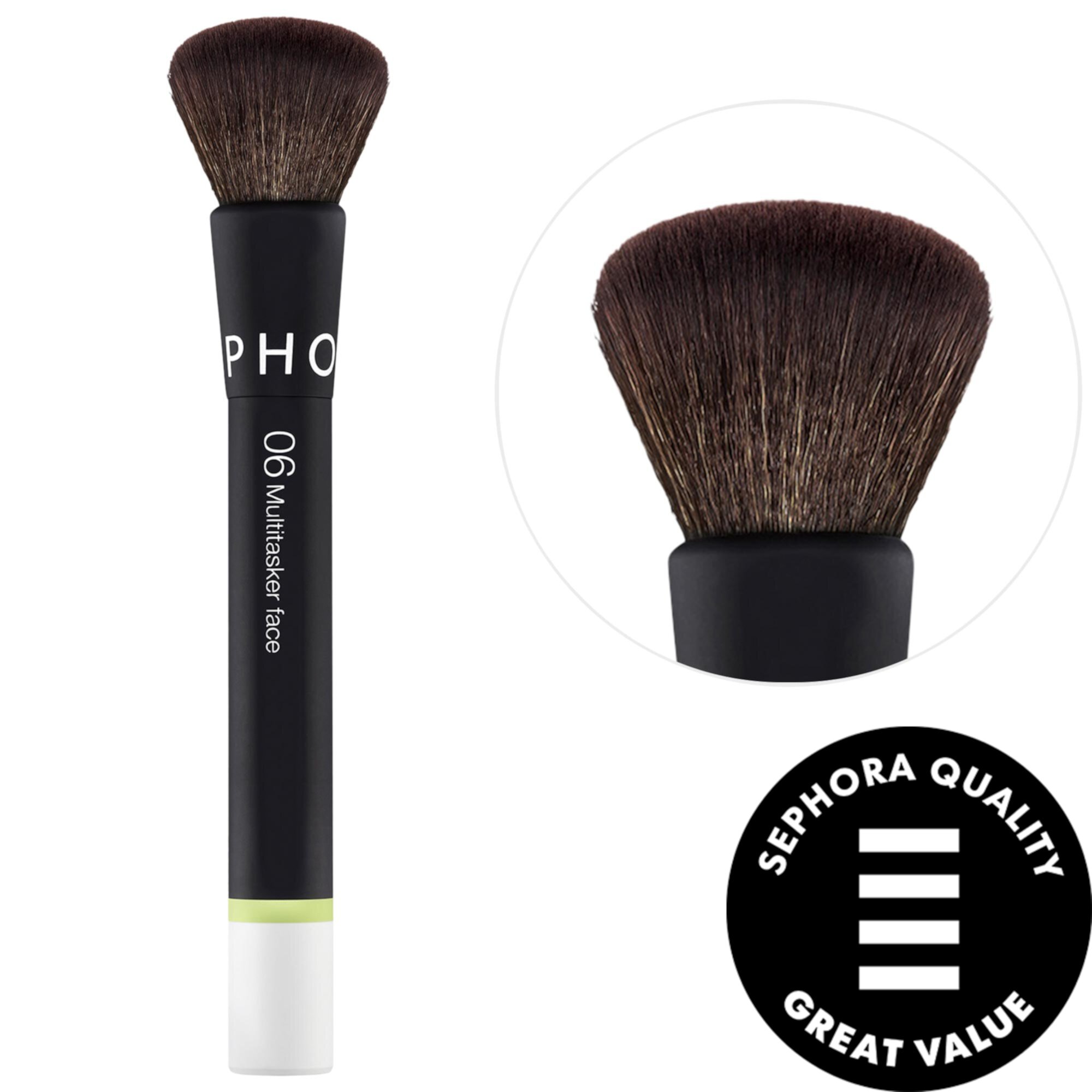 Многофункциональная кисть для лица Essential Brush - 06, для любых текстур Sephora Collection