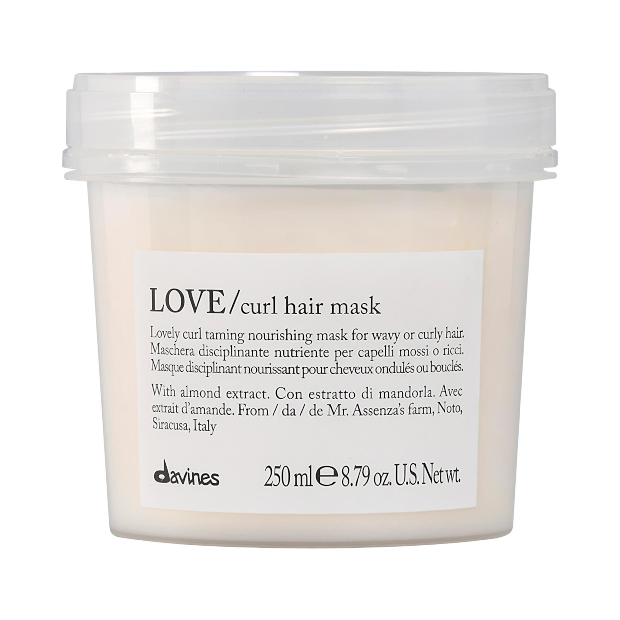 LOVE Curl Hair Mask for Curly Hair Davines