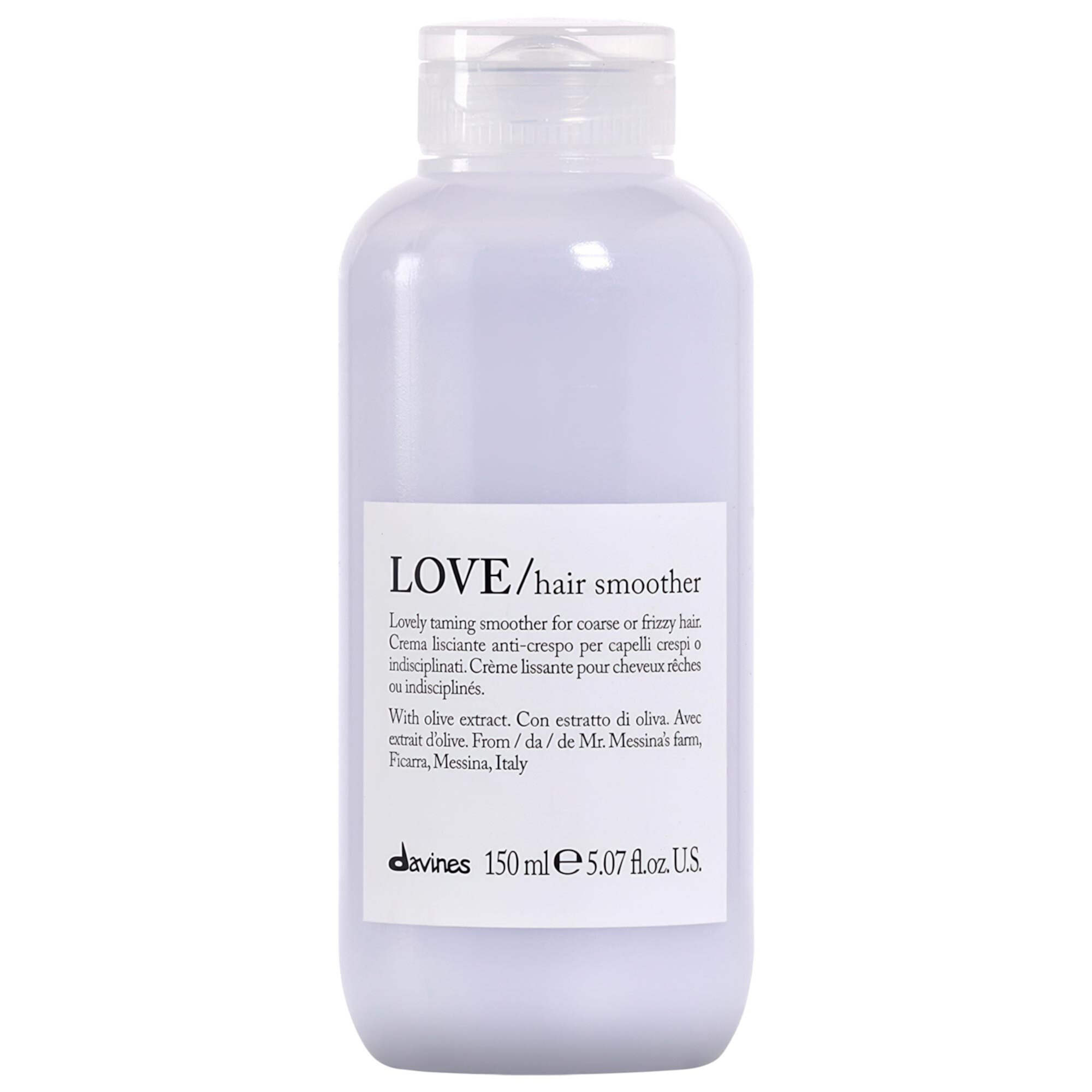 LOVE Smoothing Hair Smoother Leave-In Hair Cream for Frizzy Hair Davines