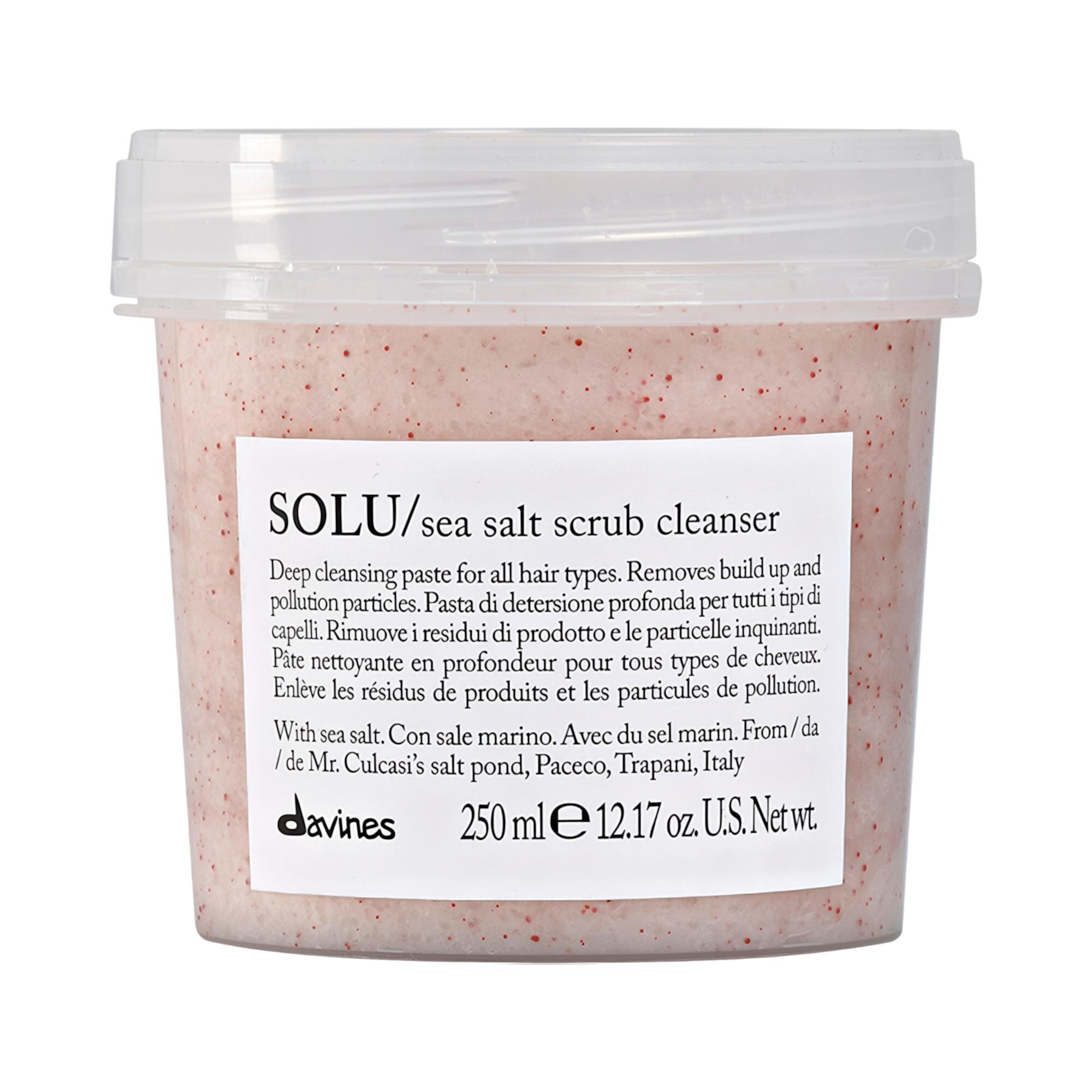 SOLU Sea Salt Scrub Cleanser Davines