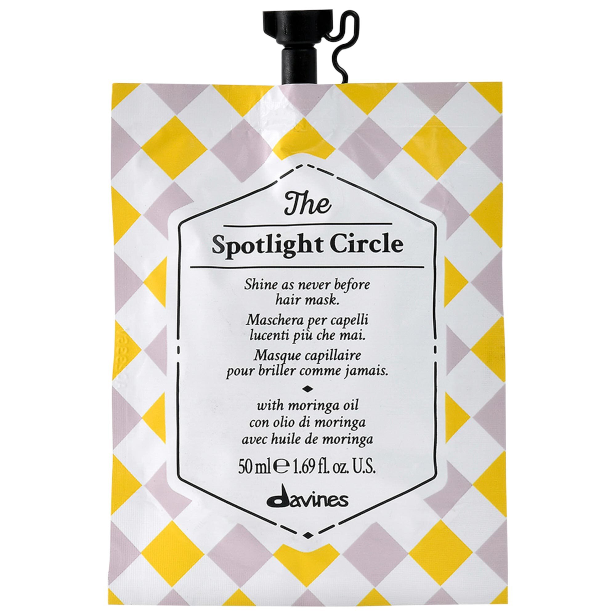 The Spotlight Circle Hair Mask for Shiny Hair Davines