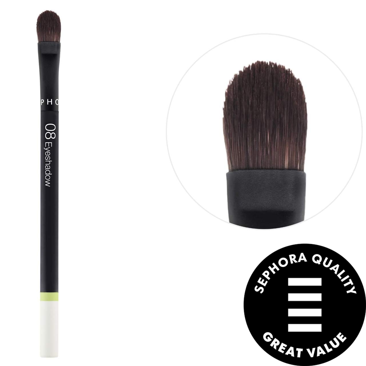 Плоская кисть для теней Essential Brush - 08, с синтетическим ворсом, для легкого нанесения Sephora Collection